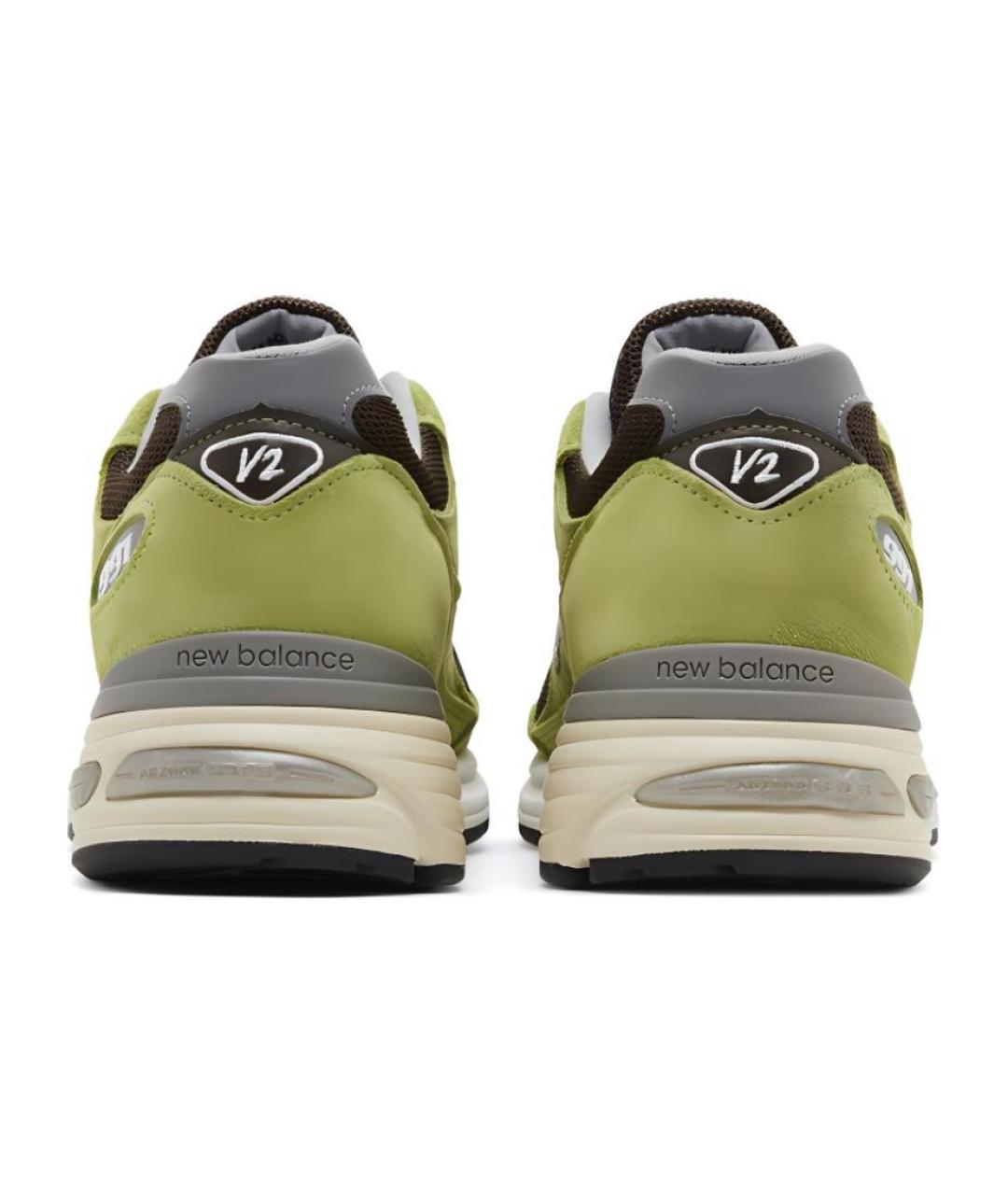 NEW BALANCE Зеленые низкие кроссовки / кеды, фото 5