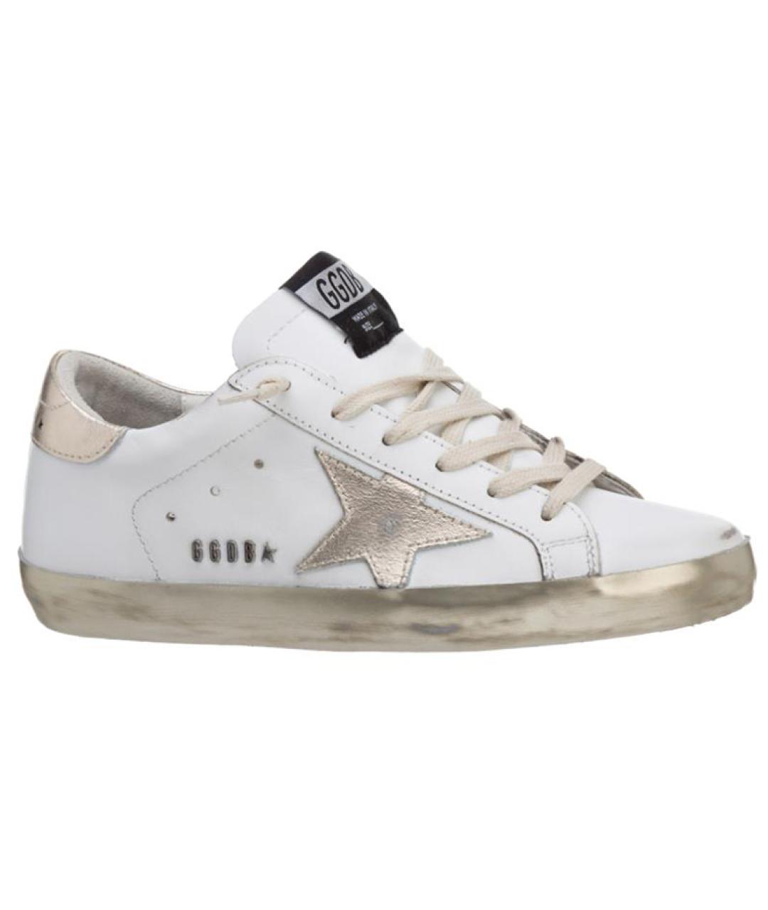 GOLDEN GOOSE DELUXE BRAND Белые кожаные кеды, фото 1