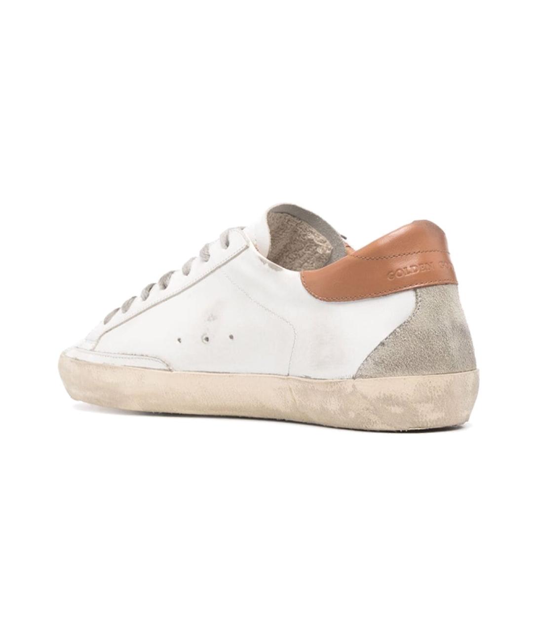 GOLDEN GOOSE DELUXE BRAND Белые кожаные низкие кроссовки / кеды, фото 5