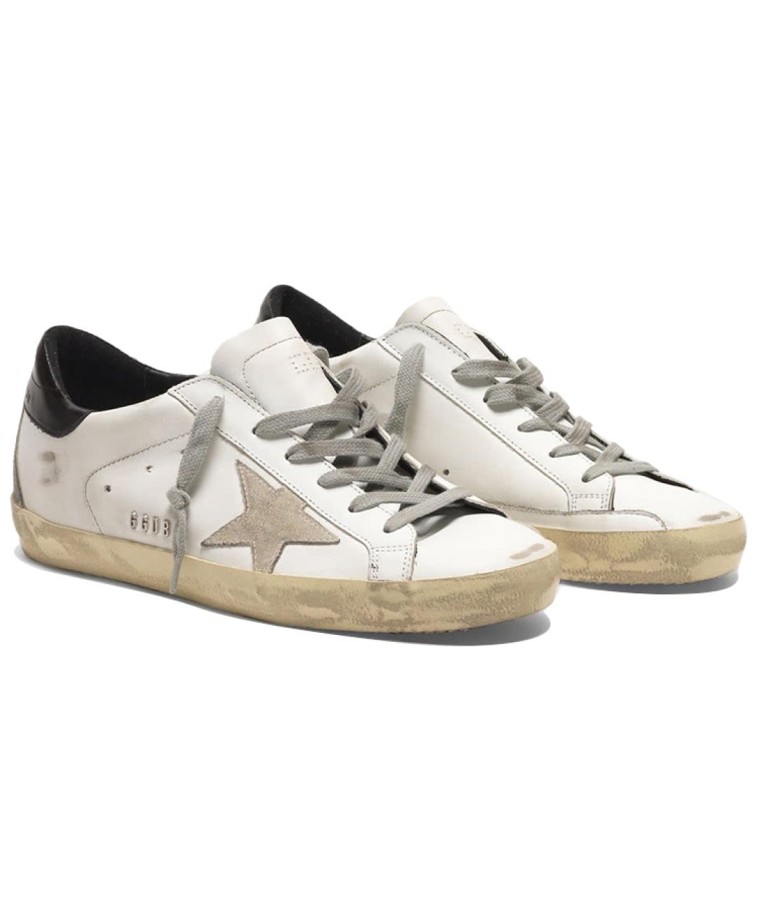 GOLDEN GOOSE DELUXE BRAND Белые кожаные кеды, фото 3