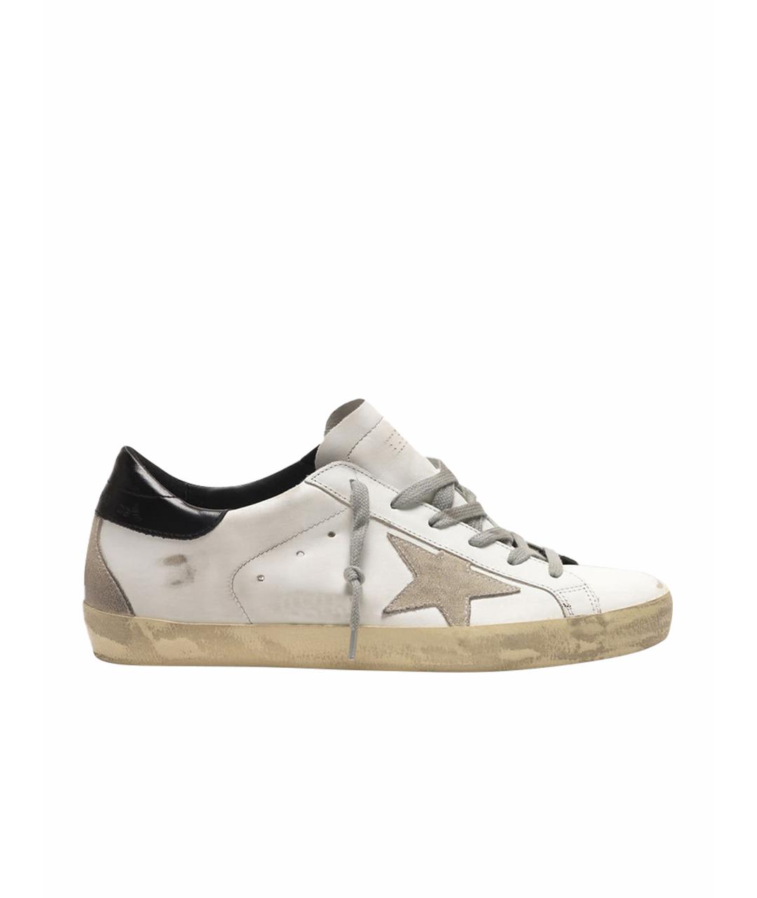 GOLDEN GOOSE DELUXE BRAND Белые кожаные кеды, фото 1