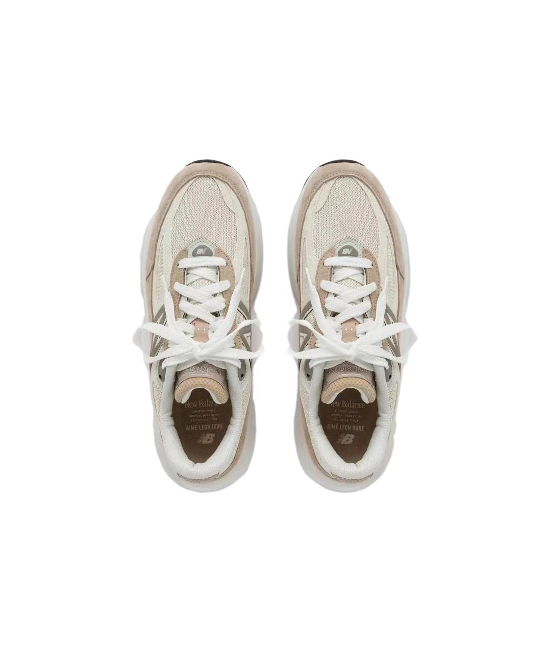 NEW BALANCE Бежевые низкие кроссовки / кеды, фото 4