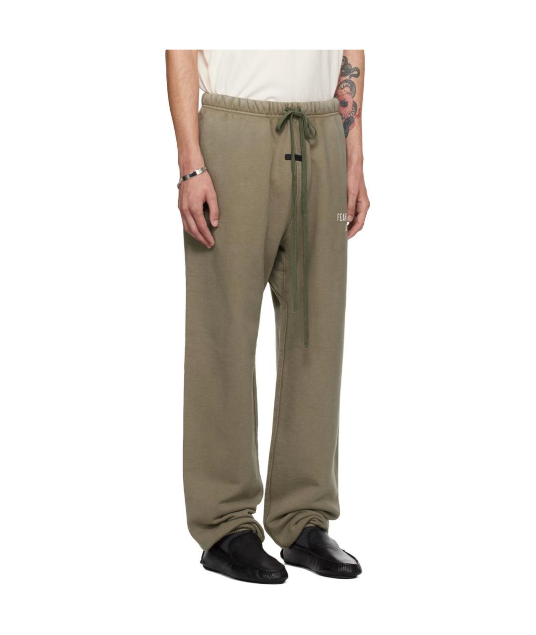 FEAR OF GOD ESSENTIALS Зеленые повседневные брюки, фото 4