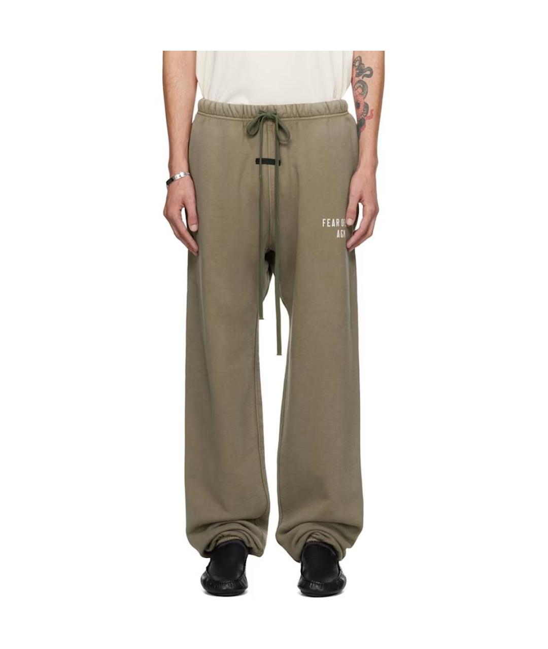 FEAR OF GOD ESSENTIALS Зеленые повседневные брюки, фото 3
