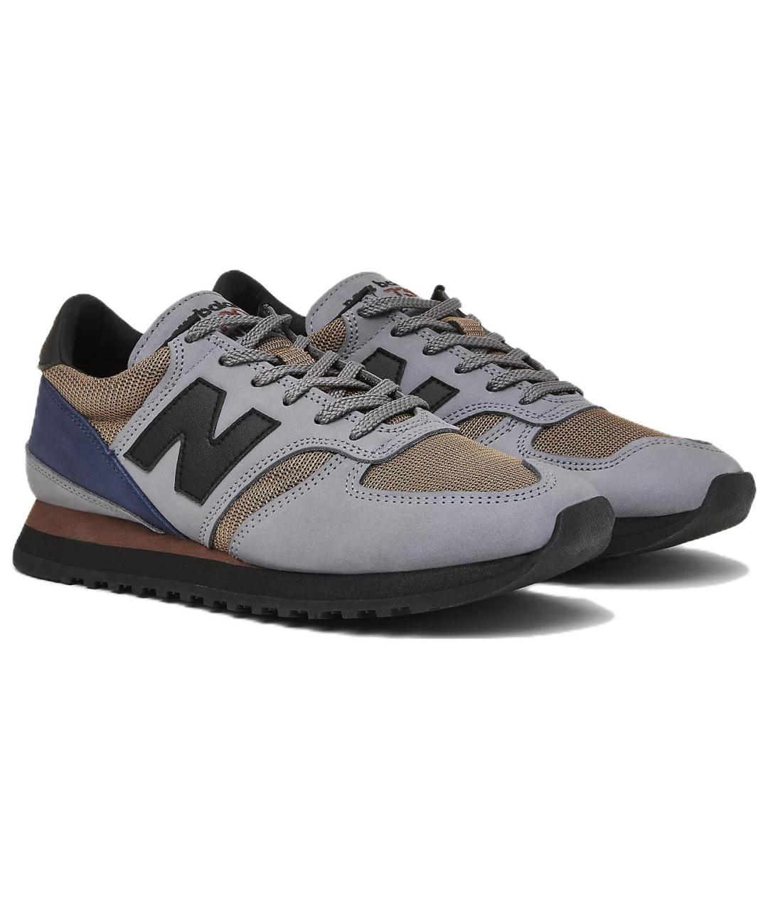 NEW BALANCE Серые низкие кроссовки / кеды, фото 3
