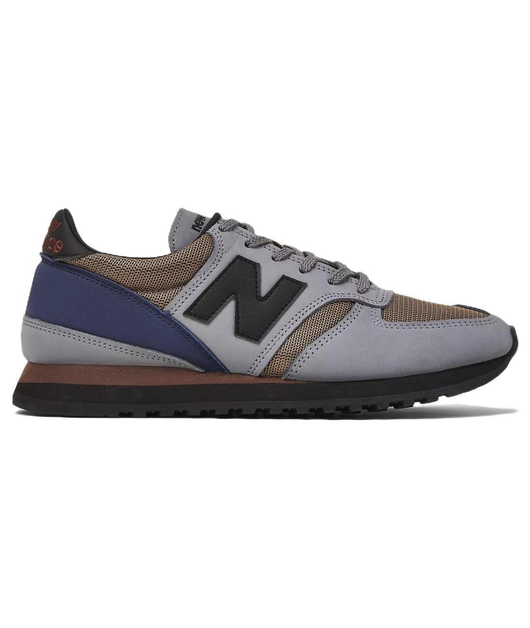 NEW BALANCE Серые низкие кроссовки / кеды, фото 1
