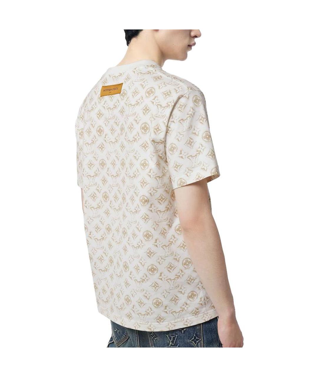 LOUIS VUITTON Бежевая футболка, фото 6