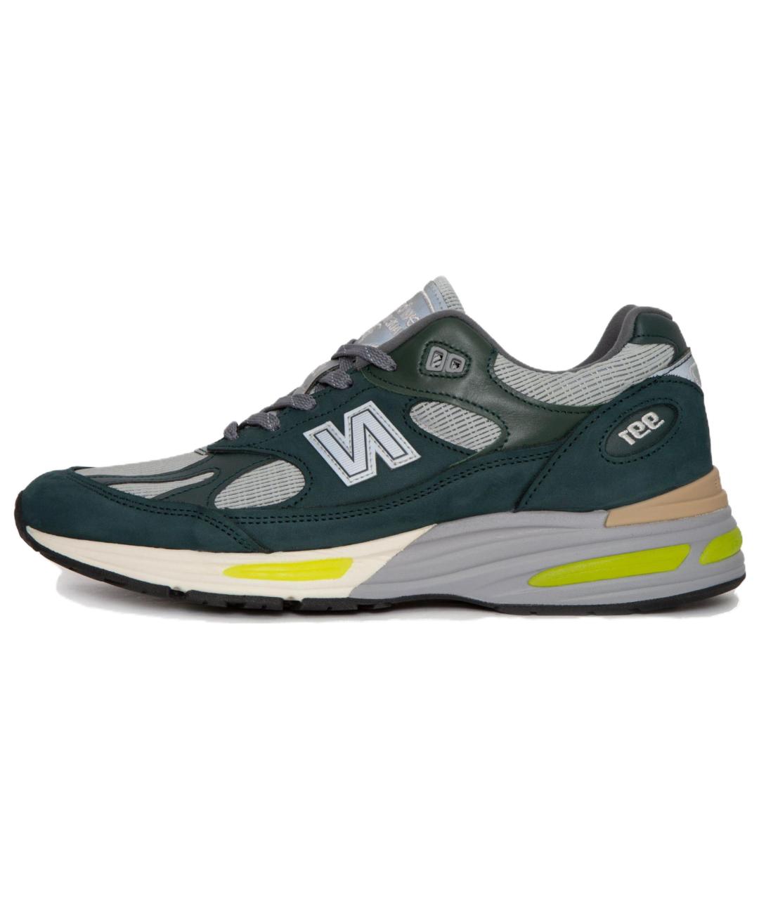 NEW BALANCE Зеленые низкие кроссовки / кеды, фото 2