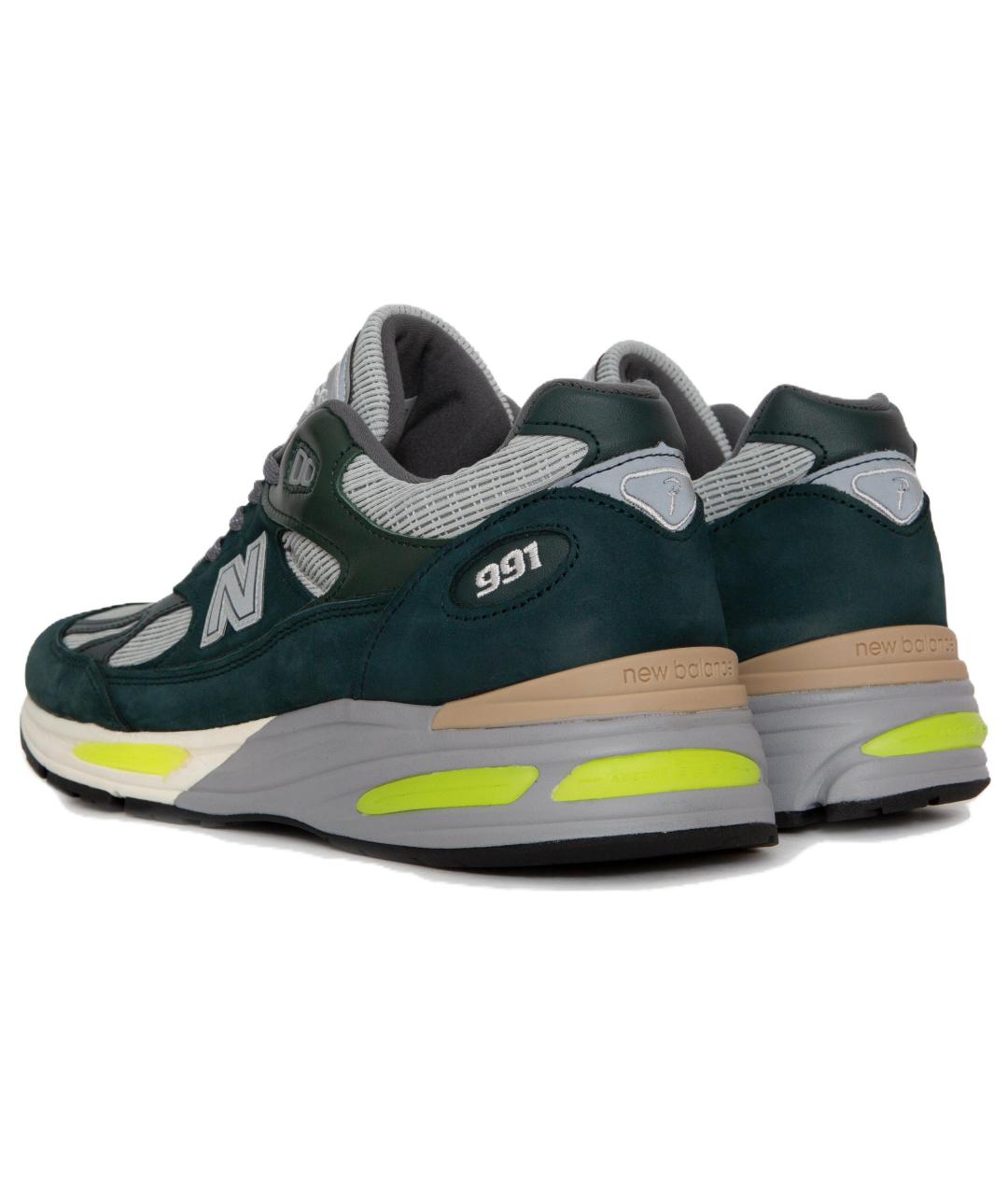 NEW BALANCE Зеленые низкие кроссовки / кеды, фото 4