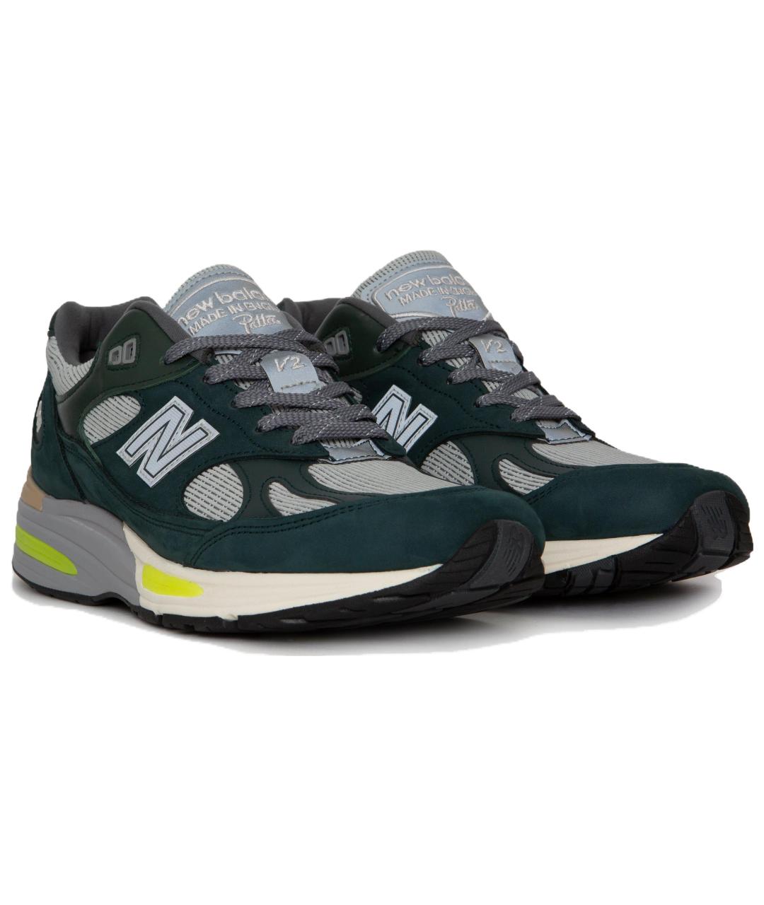 NEW BALANCE Зеленые низкие кроссовки / кеды, фото 3