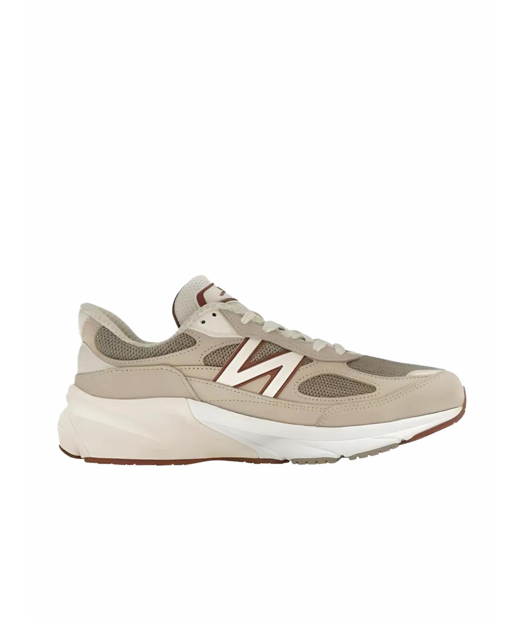 NEW BALANCE Серые кожаные кроссовки, фото 1