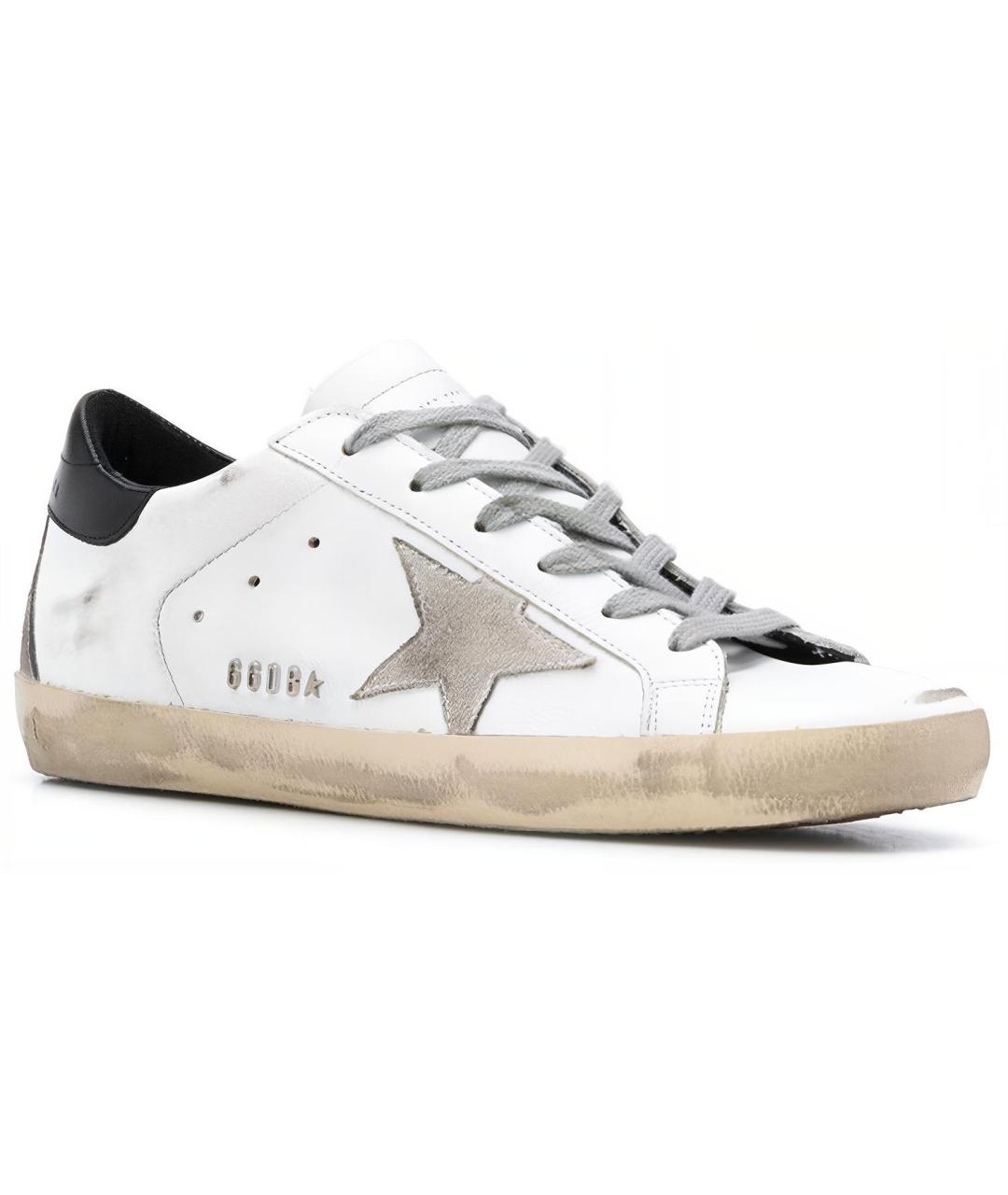 GOLDEN GOOSE DELUXE BRAND Белые кожаные кеды, фото 3