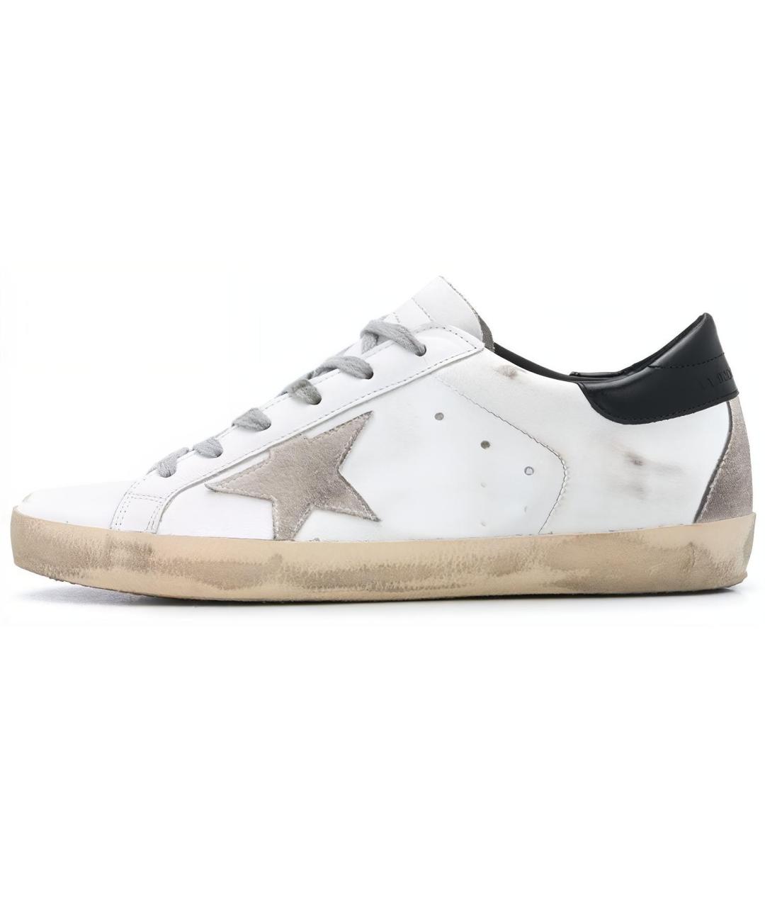GOLDEN GOOSE DELUXE BRAND Белые кожаные кеды, фото 2