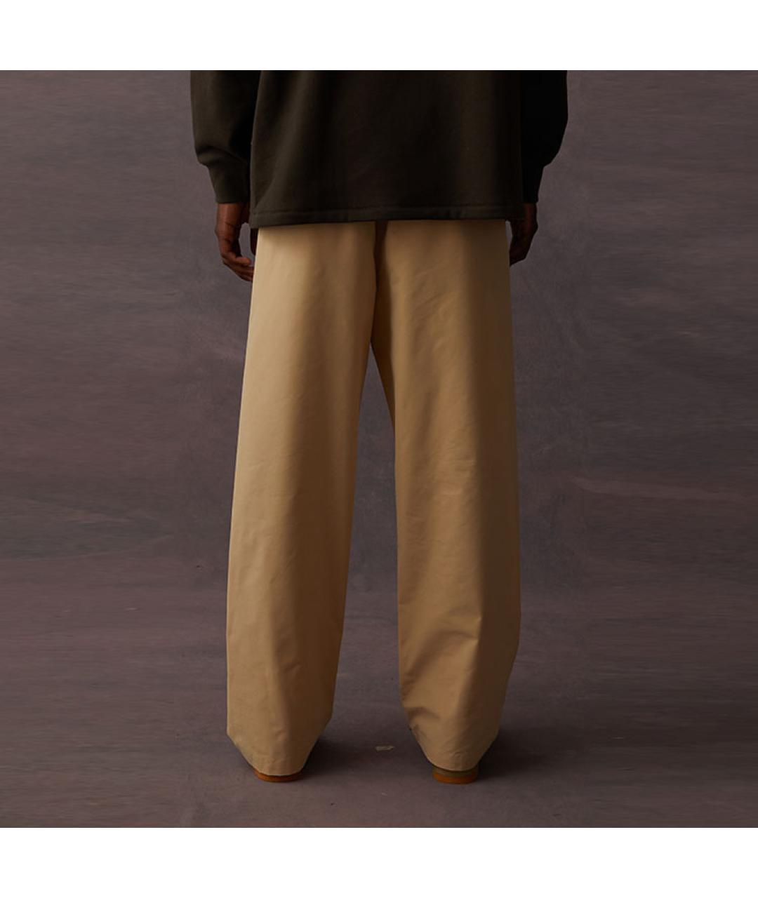 FEAR OF GOD ESSENTIALS Бежевые хлопковые повседневные брюки, фото 3