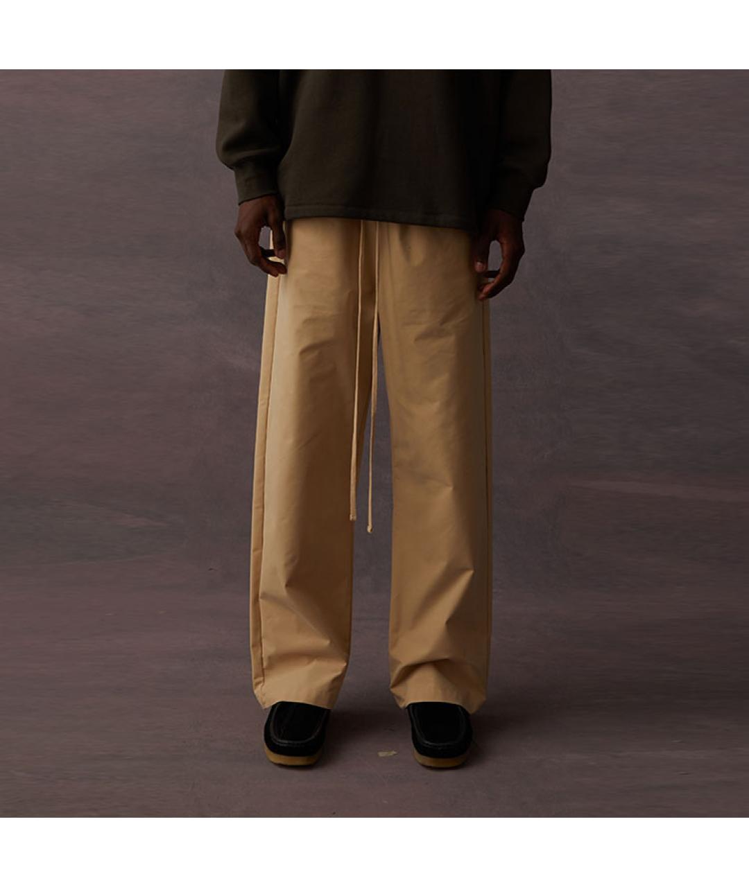 FEAR OF GOD ESSENTIALS Бежевые хлопковые повседневные брюки, фото 2
