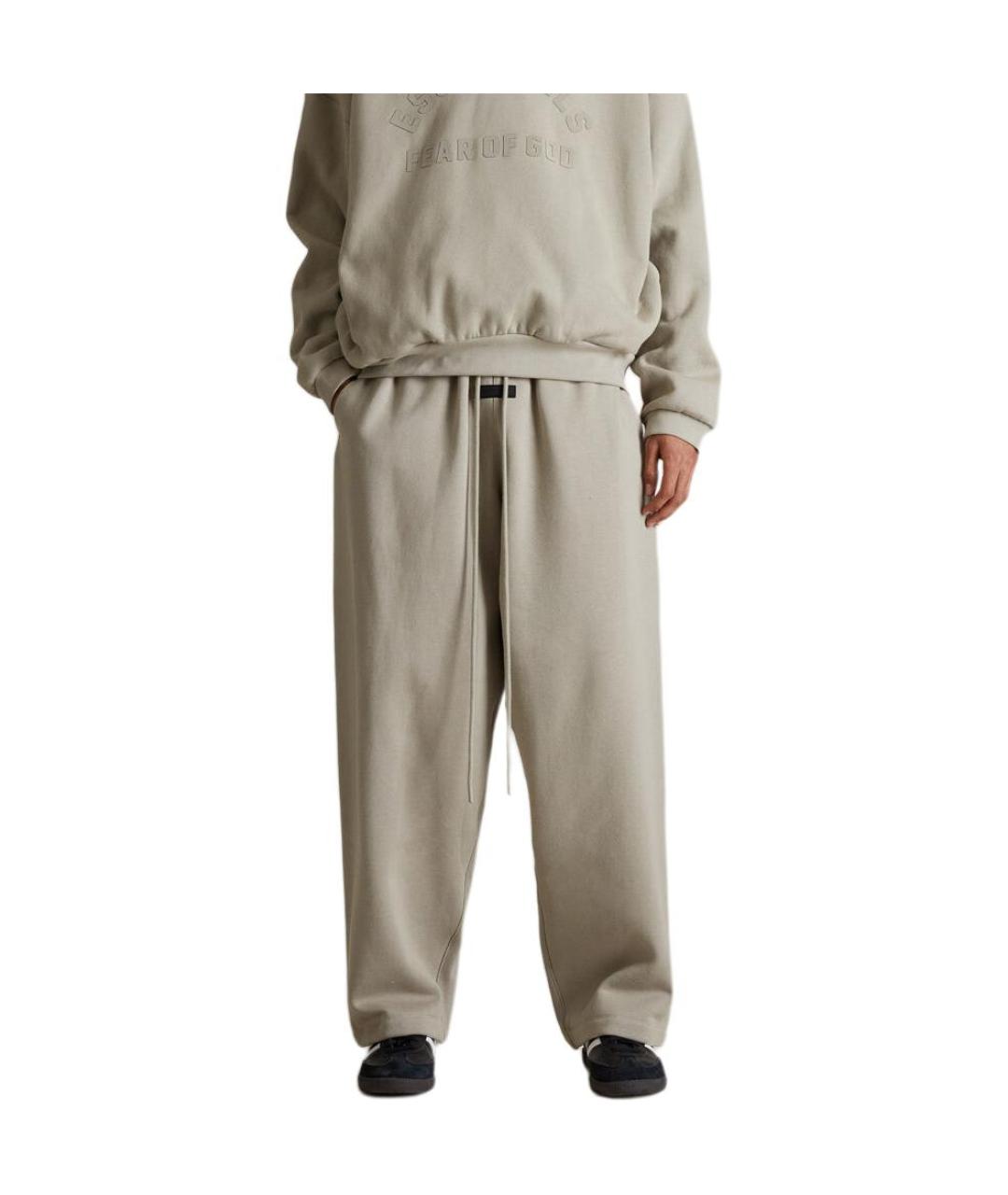 FEAR OF GOD ESSENTIALS Серые хлопковые повседневные брюки, фото 3