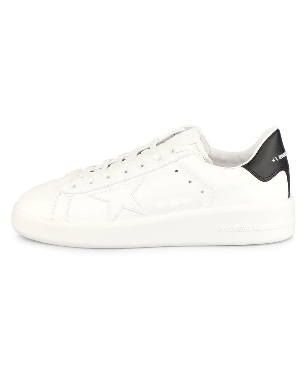 GOLDEN GOOSE DELUXE BRAND Белые кожаные низкие кроссовки / кеды, фото 2
