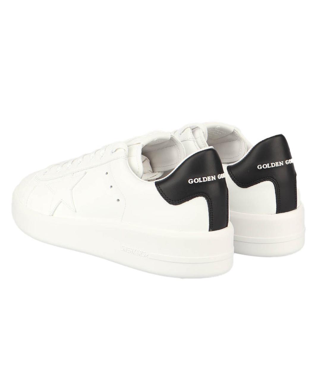GOLDEN GOOSE DELUXE BRAND Белые кожаные низкие кроссовки / кеды, фото 4