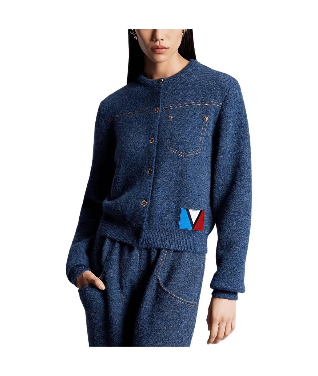 LOUIS VUITTON Синий кардиган, фото 3