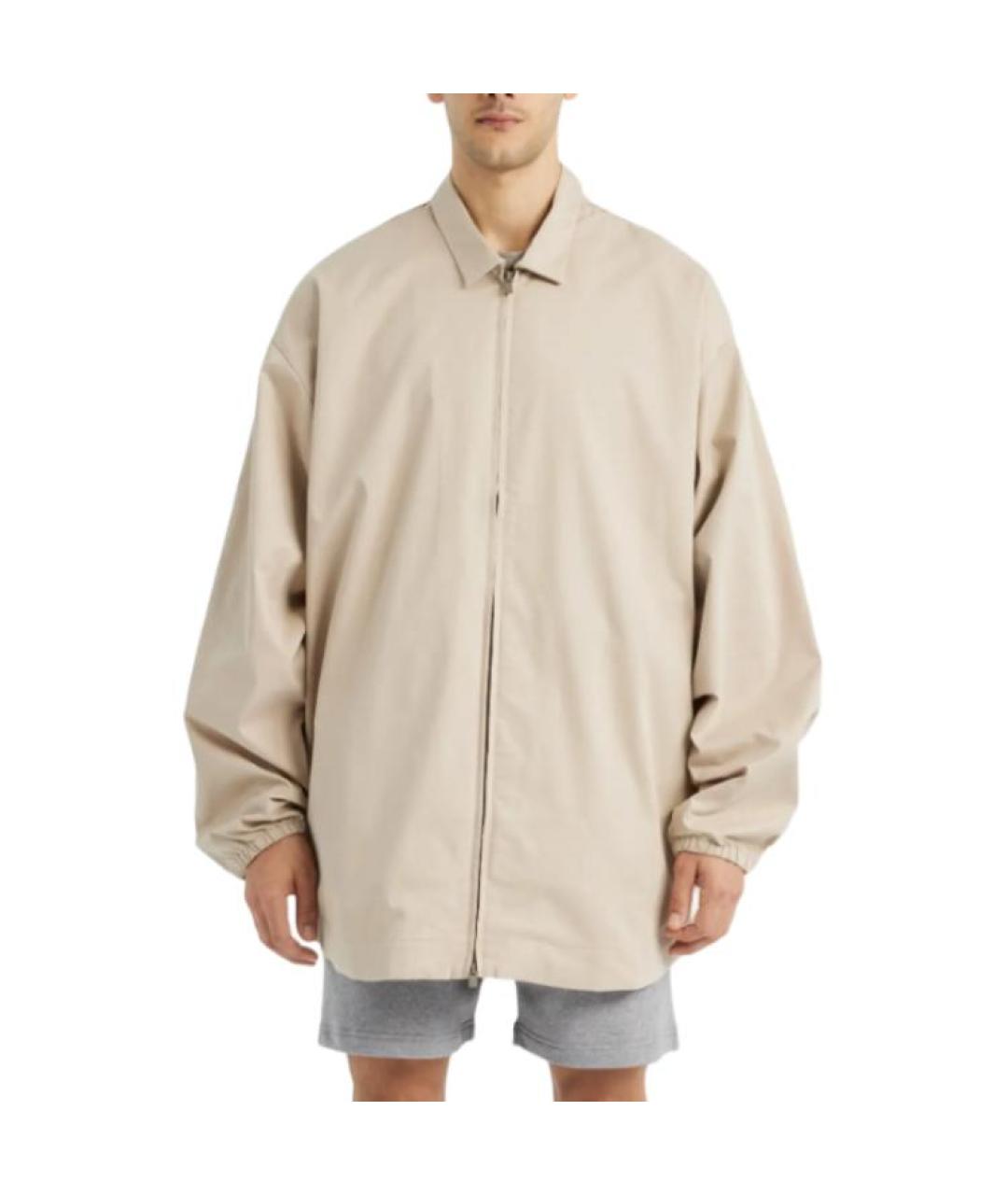 FEAR OF GOD ESSENTIALS Бежевая хлопковая куртка, фото 3