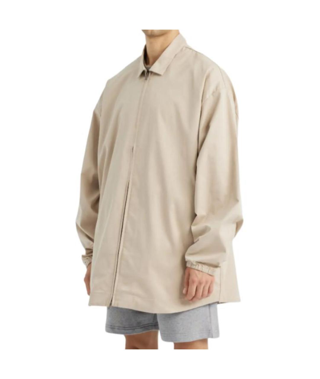 FEAR OF GOD ESSENTIALS Бежевая хлопковая куртка, фото 4