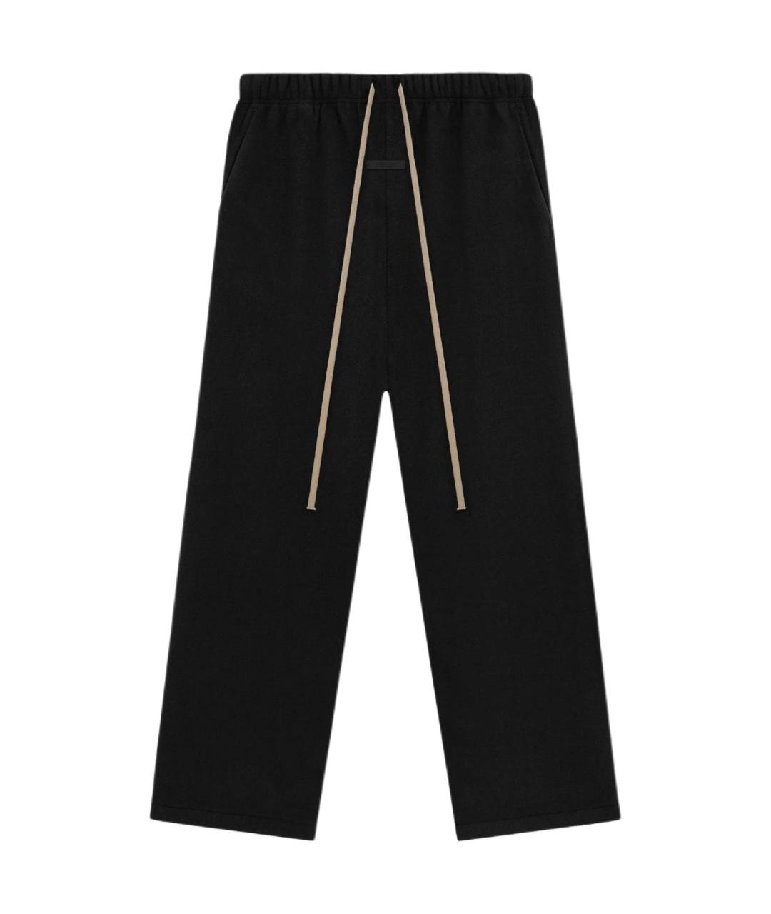 FEAR OF GOD ESSENTIALS Черные хлопковые повседневные брюки, фото 1