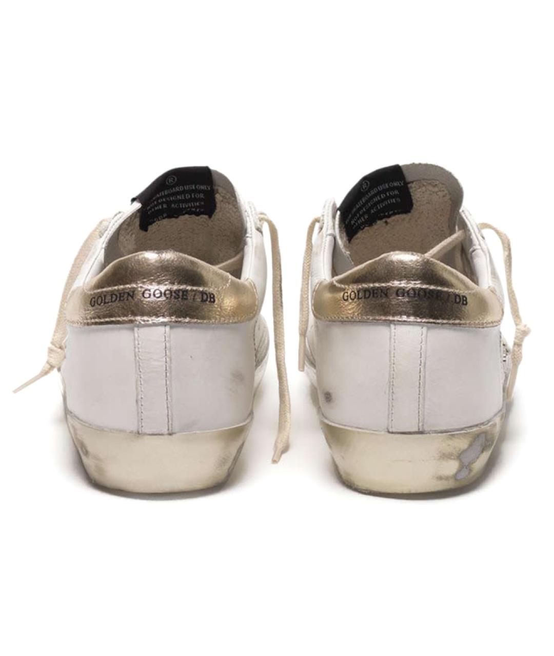 GOLDEN GOOSE DELUXE BRAND Белые кожаные кеды, фото 4