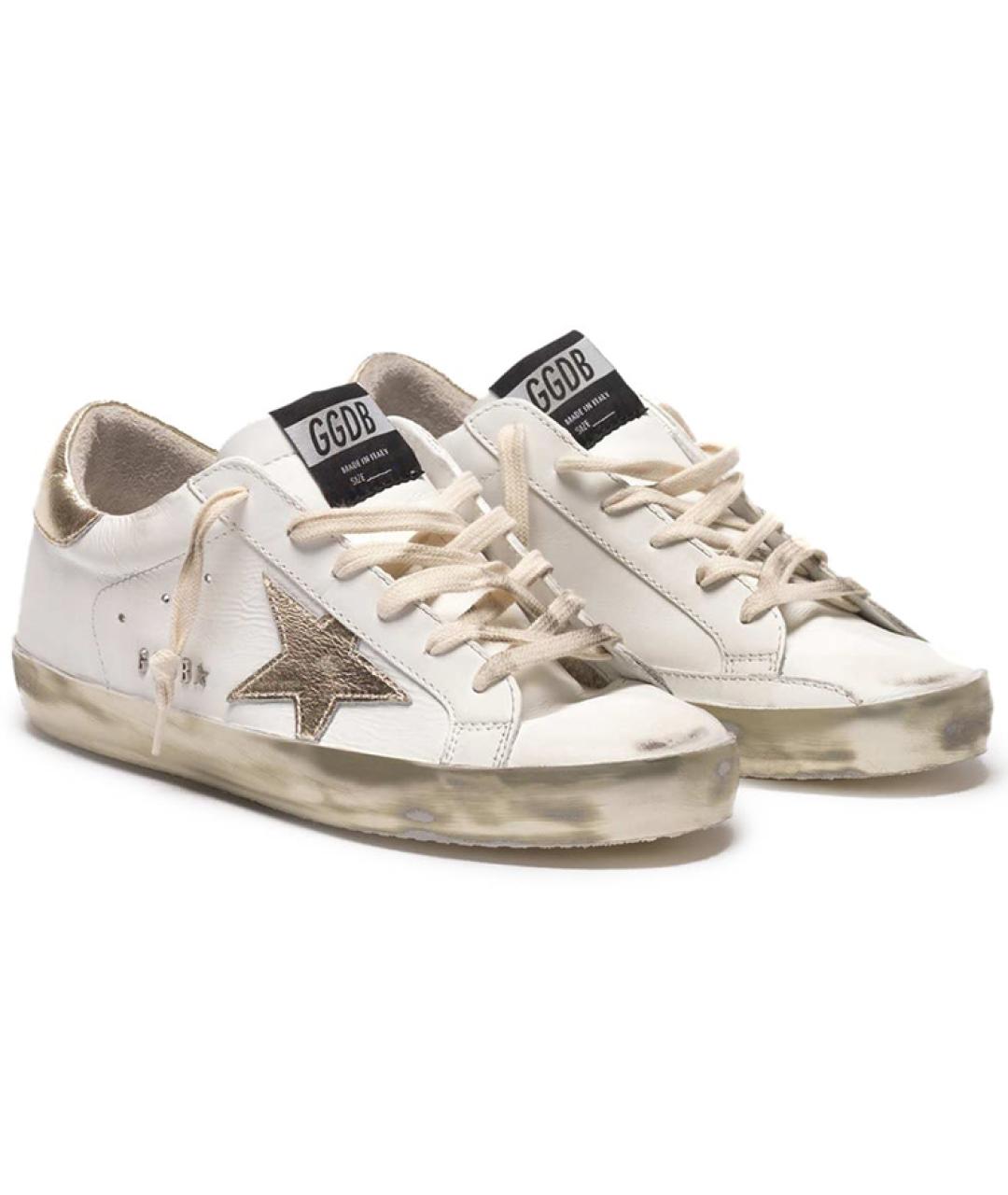 GOLDEN GOOSE DELUXE BRAND Белые кожаные кеды, фото 3