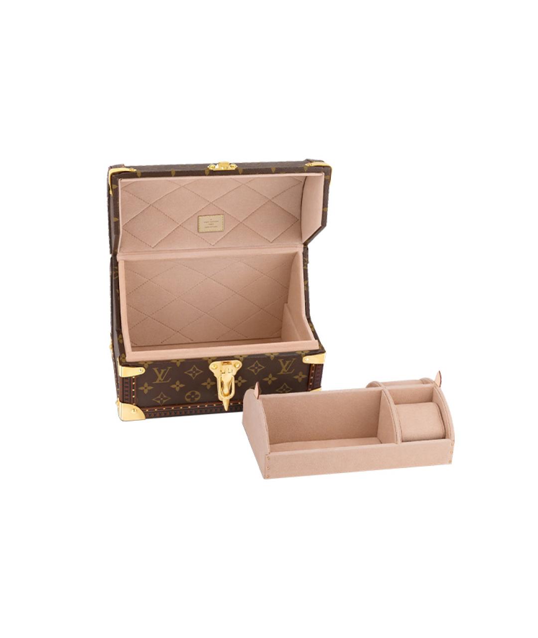 LOUIS VUITTON Коричневая косметичка, фото 3