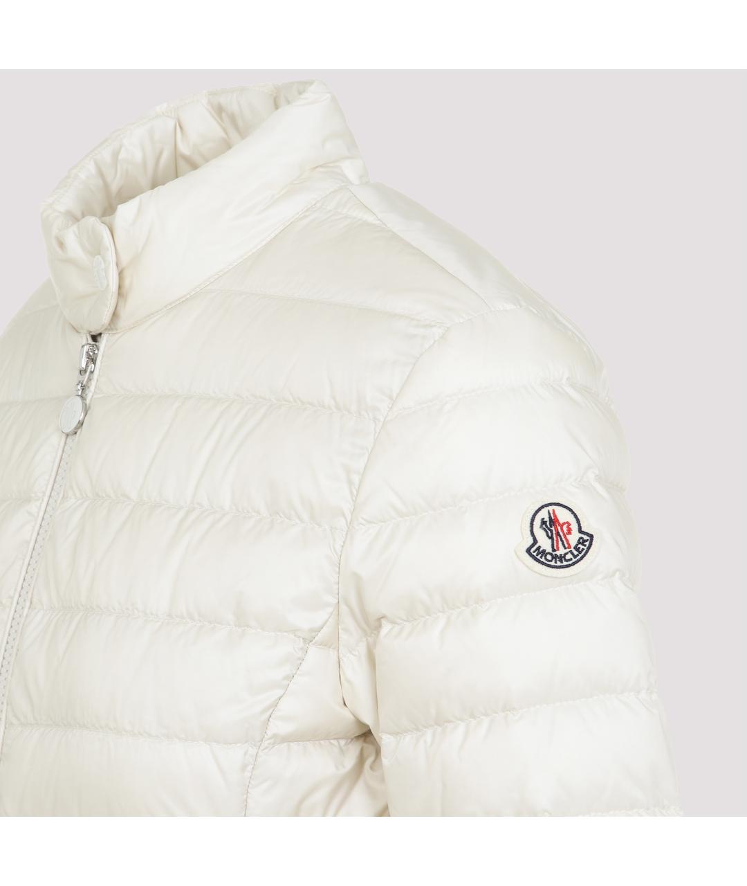 MONCLER Белая полиамидовая куртка, фото 3