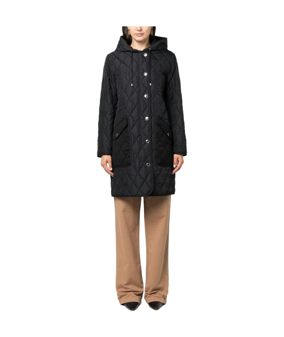BURBERRY Черное пальто, фото 2
