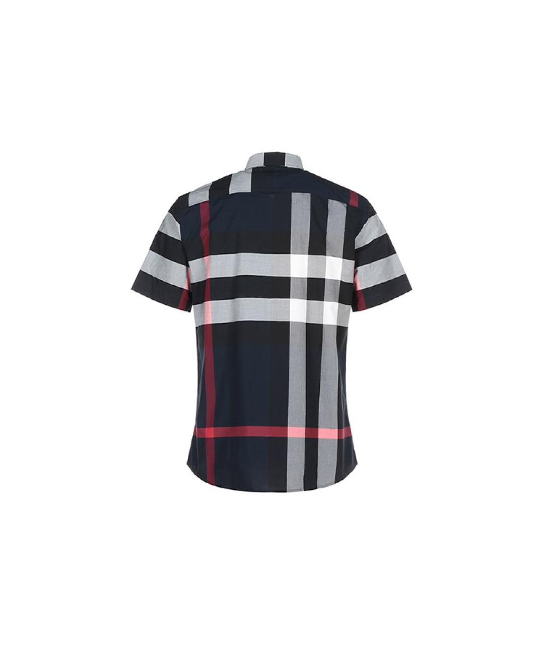 BURBERRY Синяя хлопковая кэжуал рубашка, фото 2