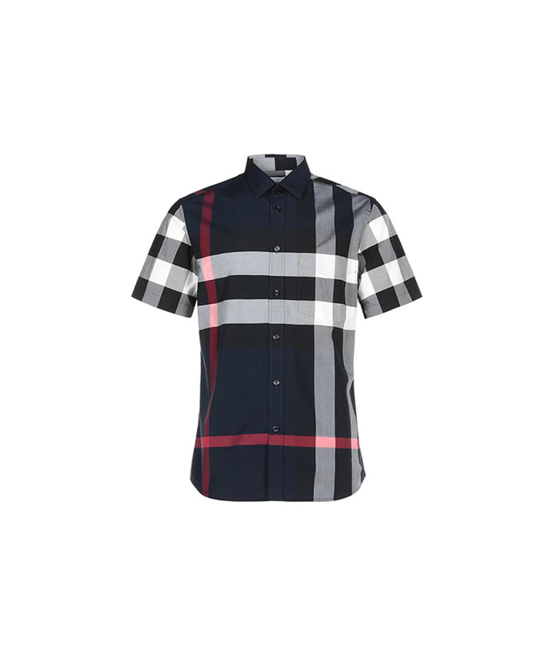 BURBERRY Синяя хлопковая кэжуал рубашка, фото 6