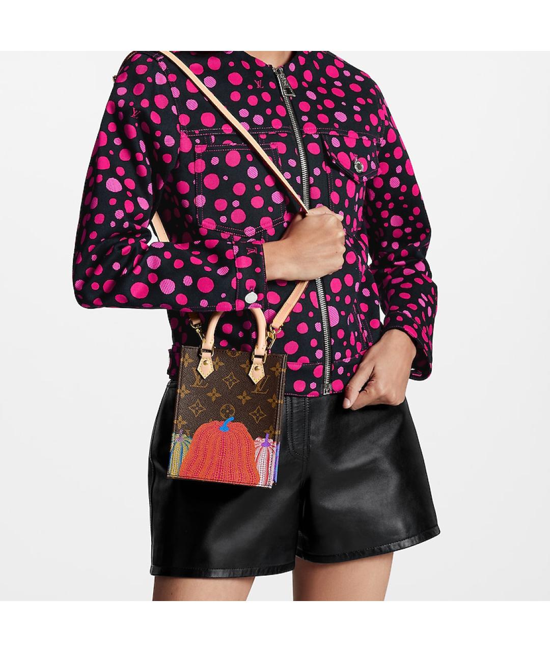 LOUIS VUITTON Коричневая сумка с короткими ручками, фото 7
