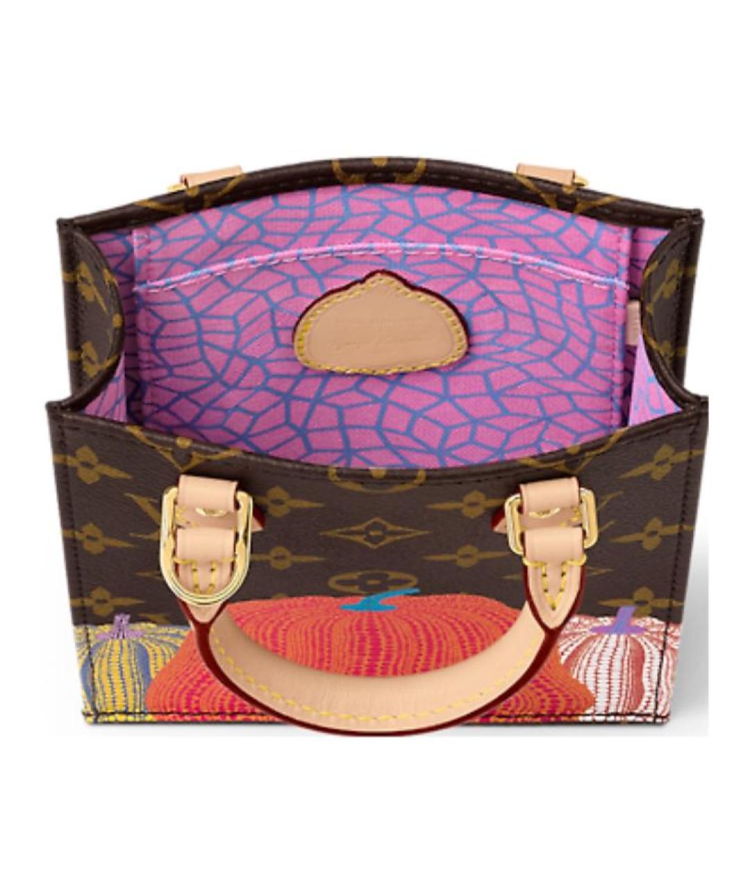 LOUIS VUITTON Коричневая сумка с короткими ручками, фото 3