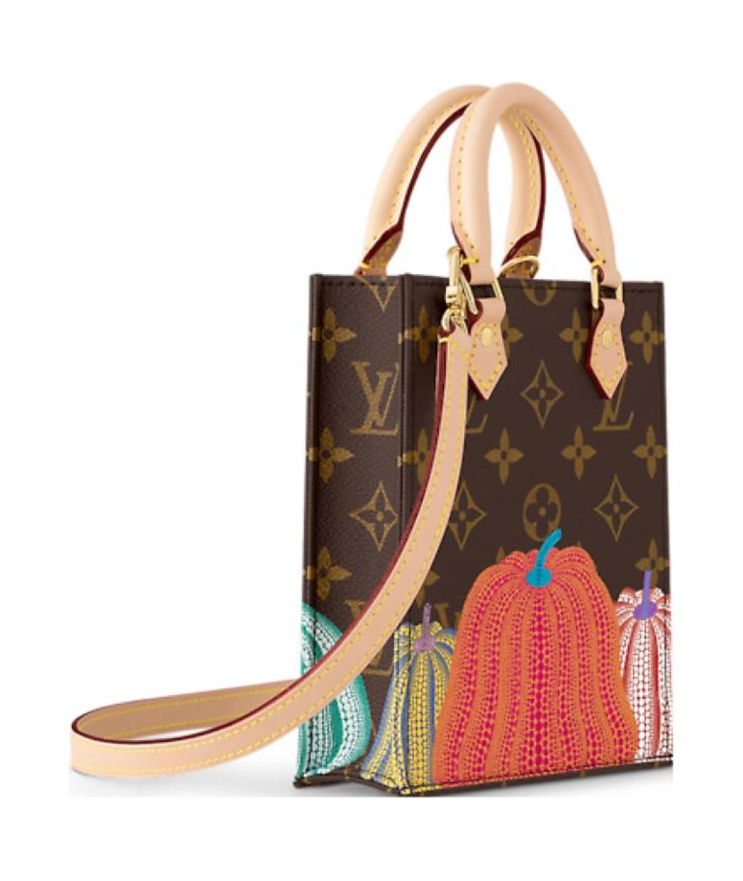 LOUIS VUITTON Коричневая сумка с короткими ручками, фото 2