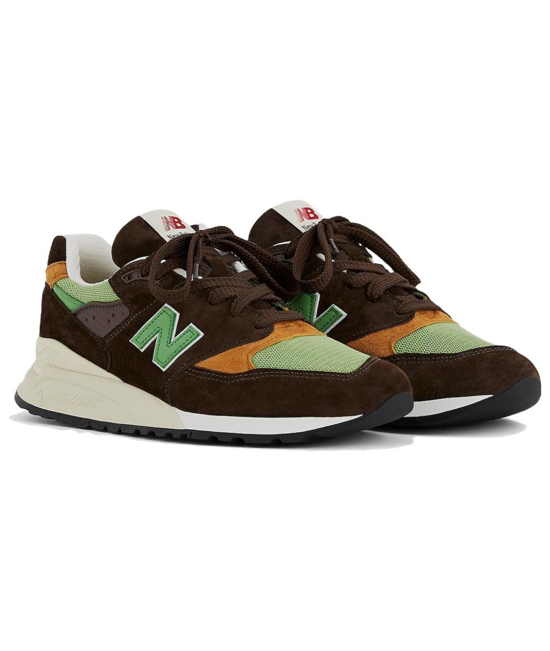 NEW BALANCE Коричневые низкие кроссовки / кеды, фото 3