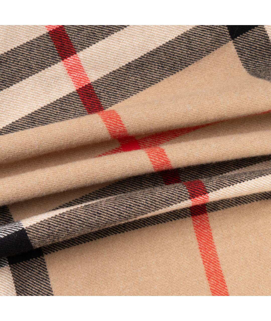 BURBERRY Бежевая хлопковая кэжуал рубашка, фото 5