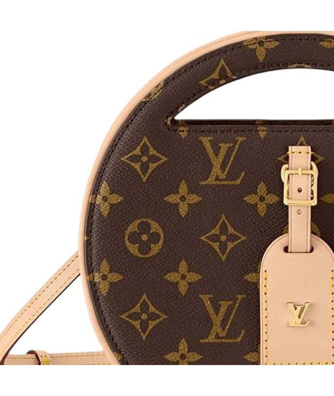 LOUIS VUITTON Коричневая сумка с короткими ручками, фото 7