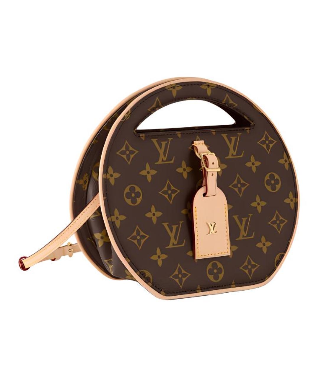 LOUIS VUITTON Коричневая сумка с короткими ручками, фото 3