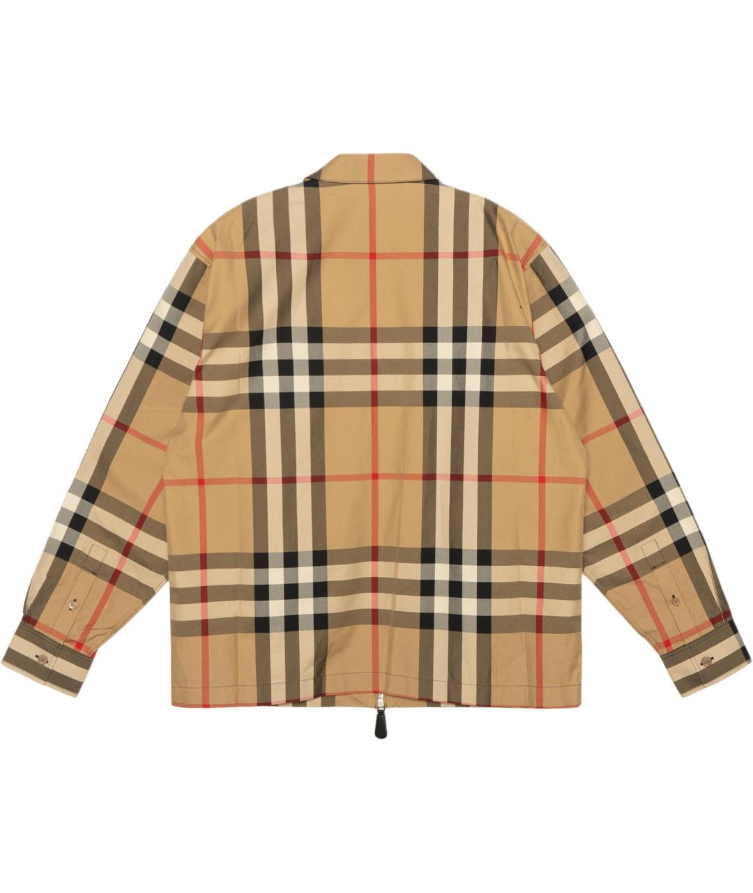 BURBERRY Бежевая полиамидовая куртка, фото 2