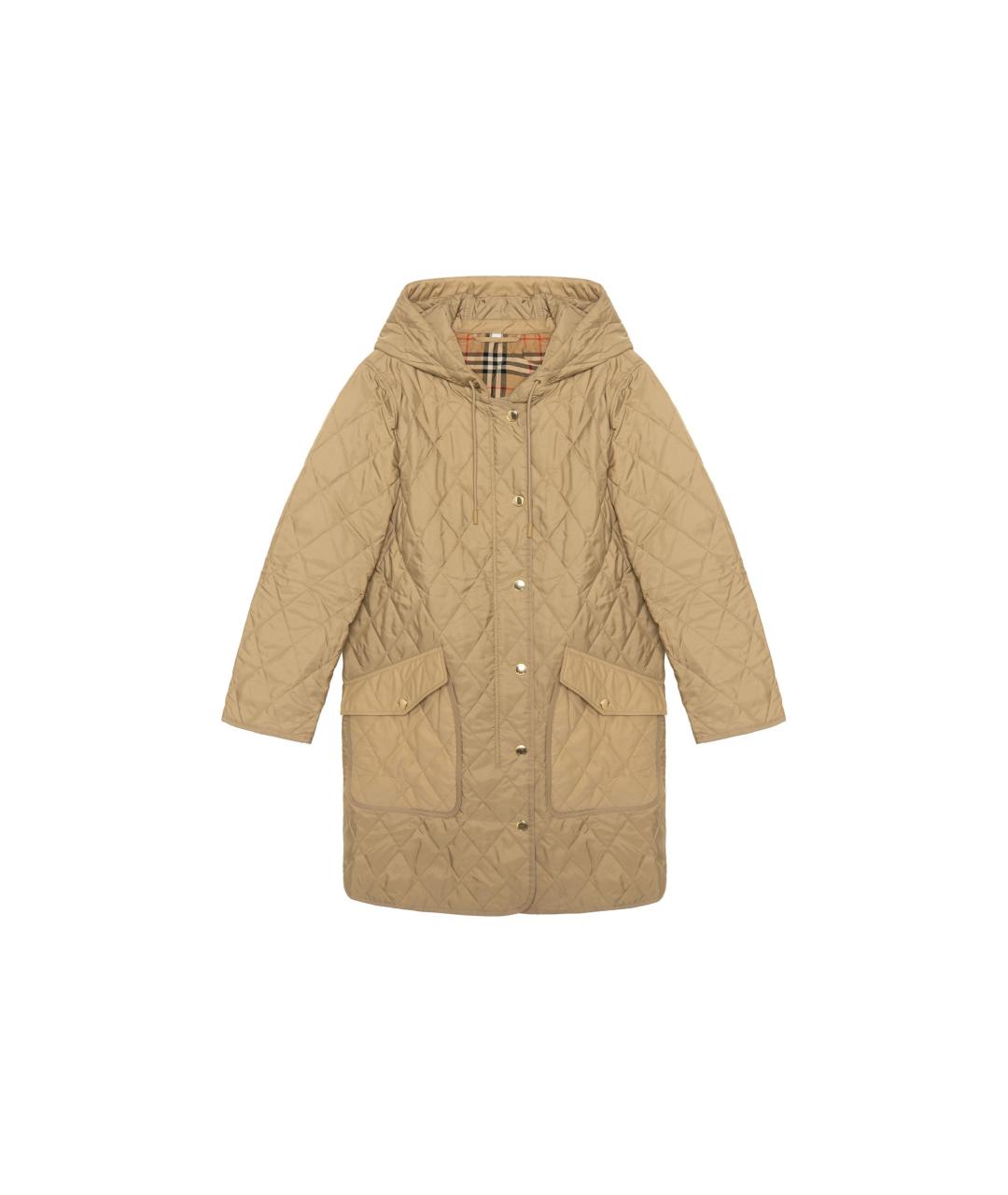 BURBERRY Бежевое пальто, фото 1