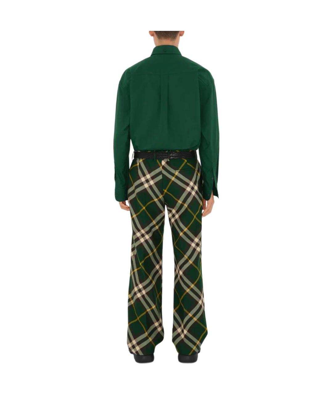 BURBERRY Зеленая классическая рубашка, фото 4