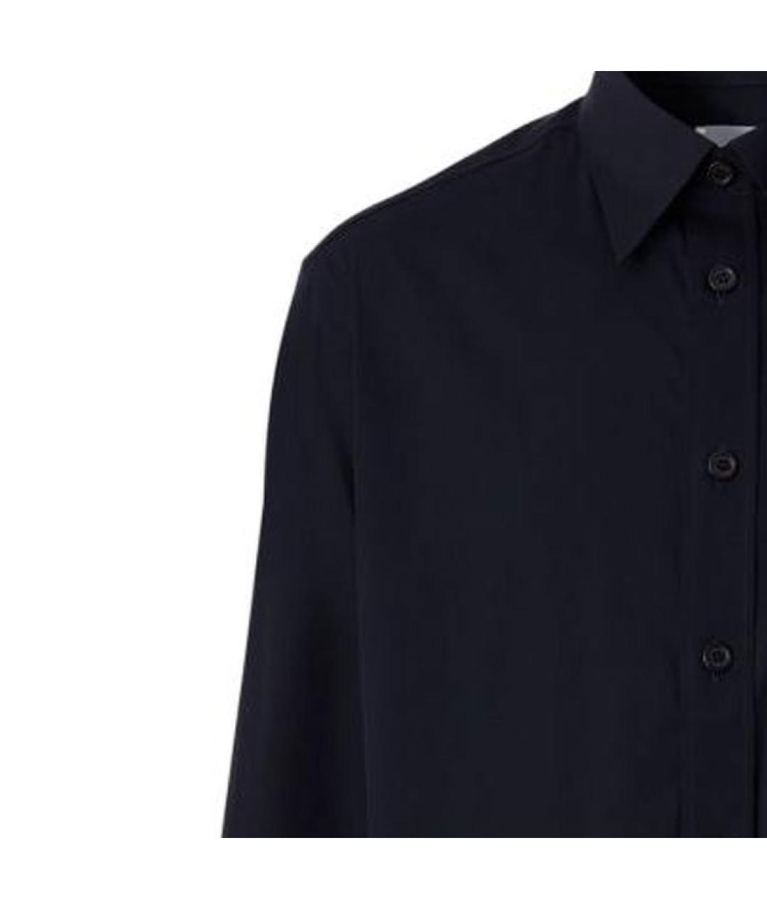 BURBERRY Синяя хлопковая кэжуал рубашка, фото 5