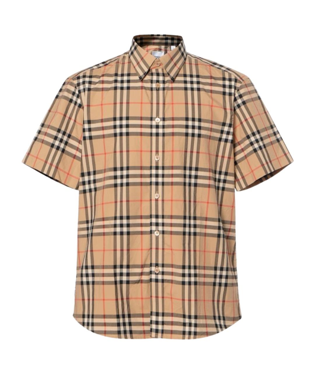 BURBERRY Бежевая классическая рубашка, фото 1