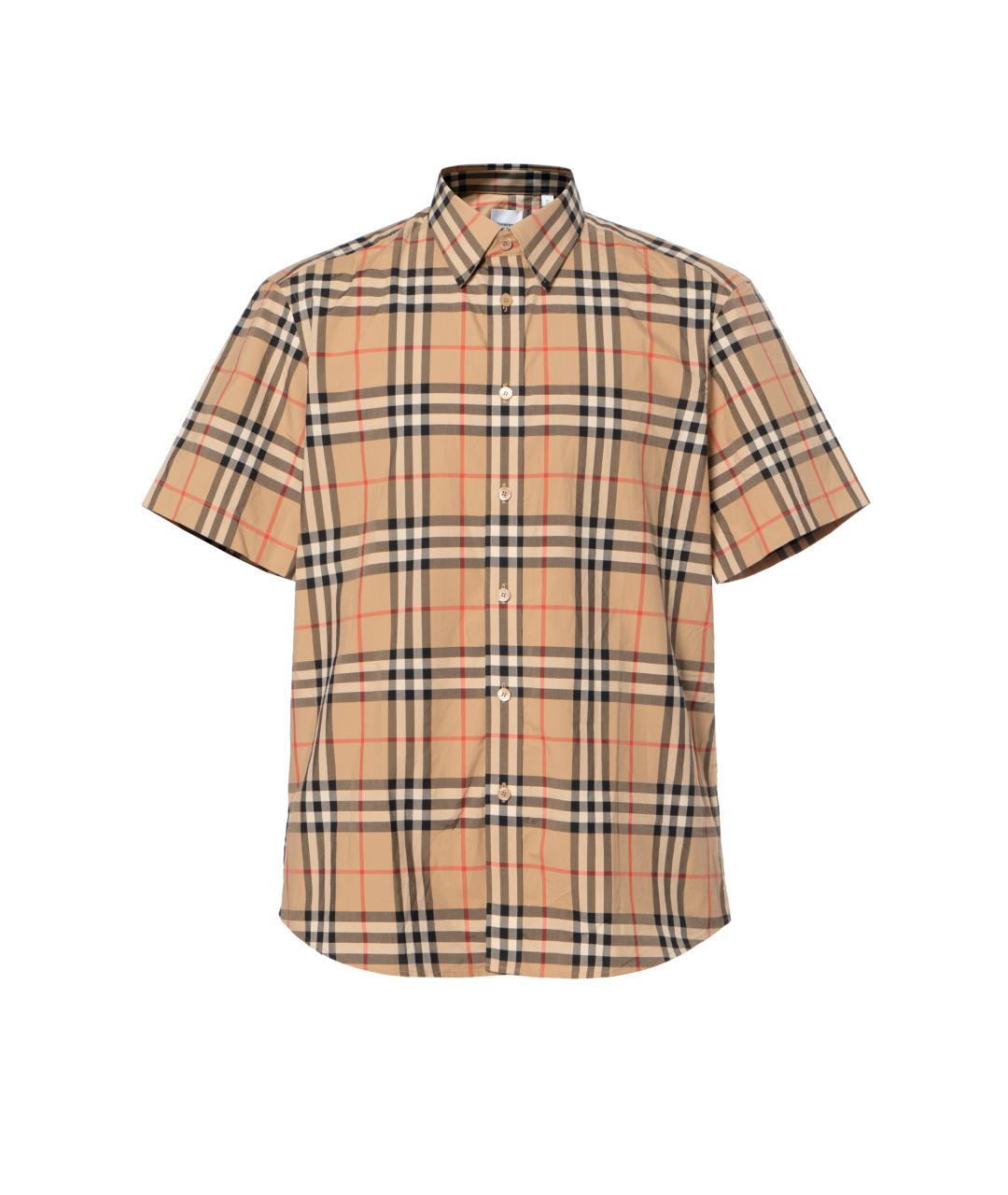 BURBERRY Бежевая классическая рубашка, фото 6
