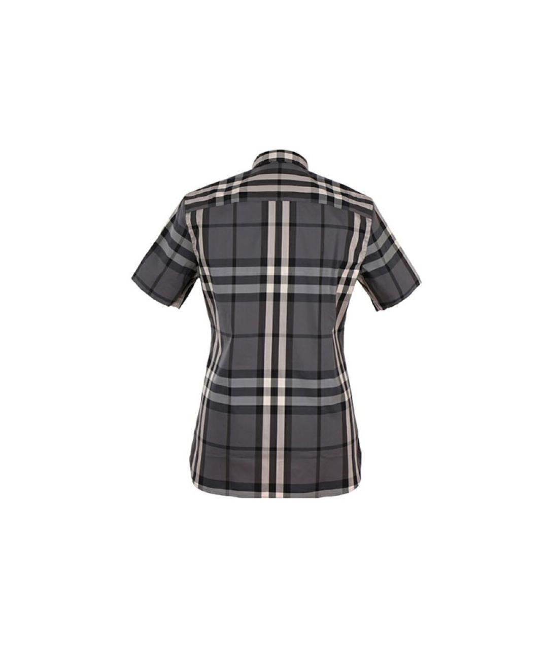BURBERRY Серая хлопковая футболка, фото 4