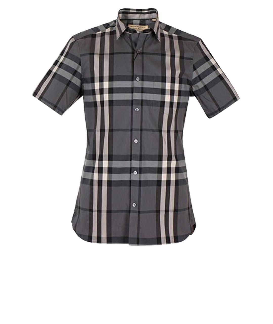 BURBERRY Серая хлопковая футболка, фото 1