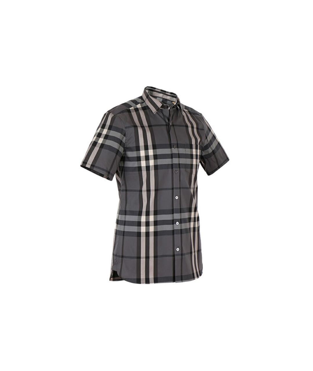 BURBERRY Серая хлопковая футболка, фото 5