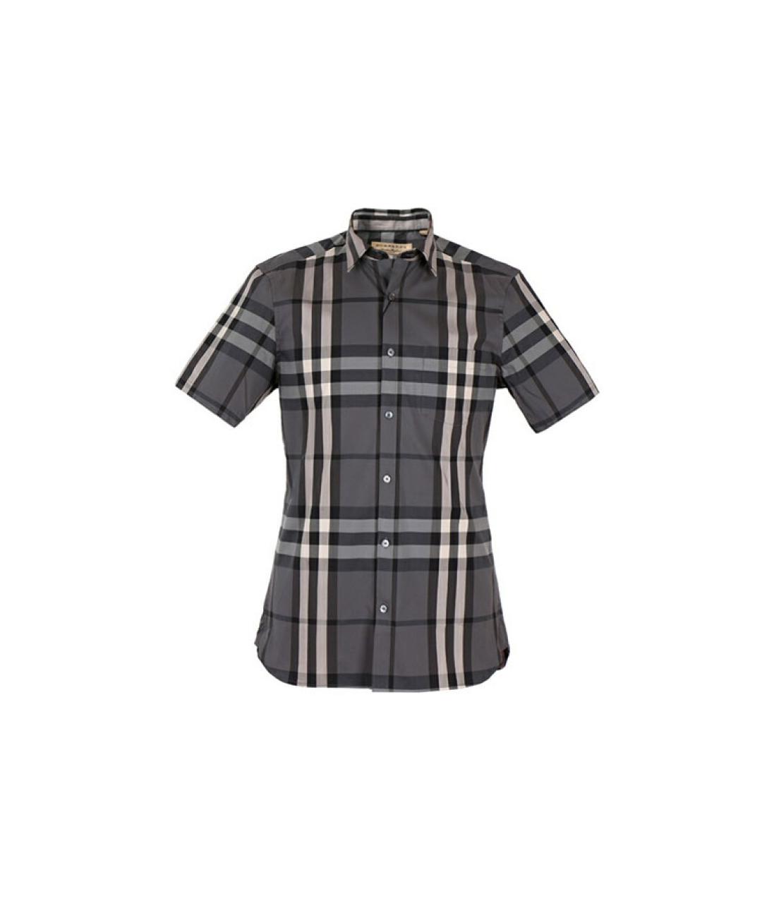 BURBERRY Серая хлопковая футболка, фото 9
